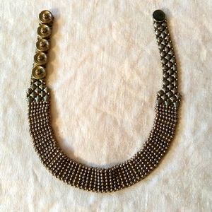 Silver ball chain choker